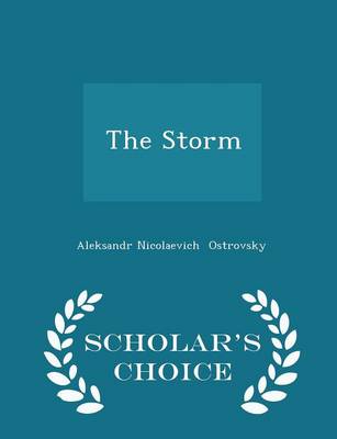 Book cover for The Storm - Scholar's Choice Edition