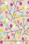 Book cover for 2018-2019 Cute Colorful Lollipop 18 month planner