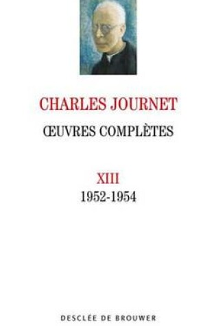 Cover of Oeuvres Completes Volume XIII