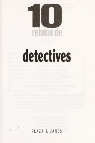 Cover of 10 Relatos de Detectives