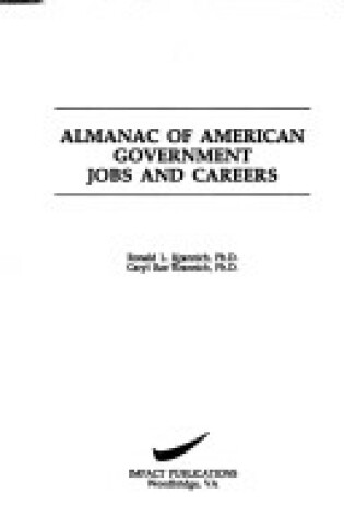 Cover of Almanac of American Government Jobs and Careers