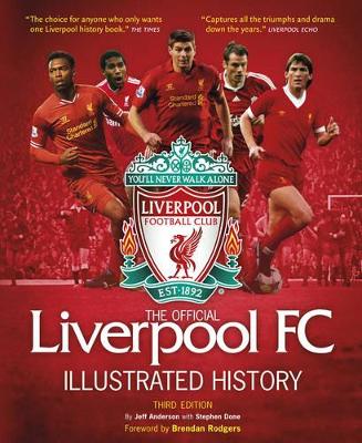 Book cover for The Official Liverpool FC Illustrated History