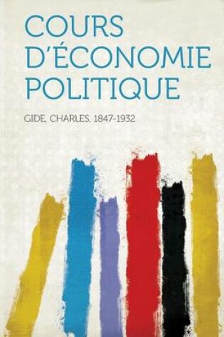 Cover of Cours D'Economie Politique