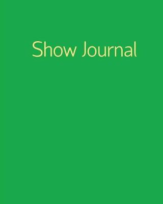 Book cover for Show Journal