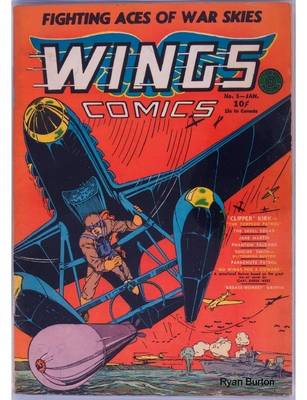 Book cover for Wings Comics 5