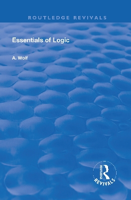 Cover of Essentials of Logic