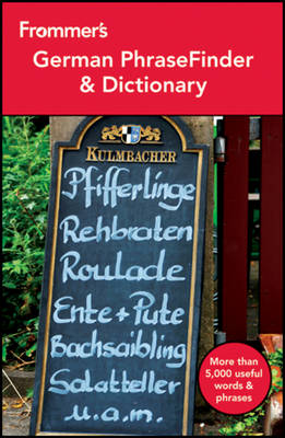 Cover of Frommer's German PhraseFinder & Dictionary