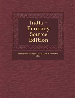 Book cover for India - Primary Source Edition