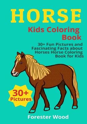 Book cover for Horse Kids Coloring Book