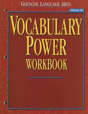 Book cover for Glencoe Language Arts Vocabulary Power Workbook Grade 10