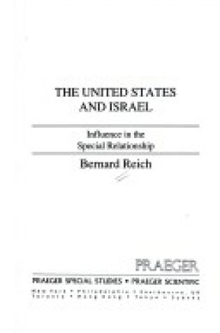 Cover of United States and Israel