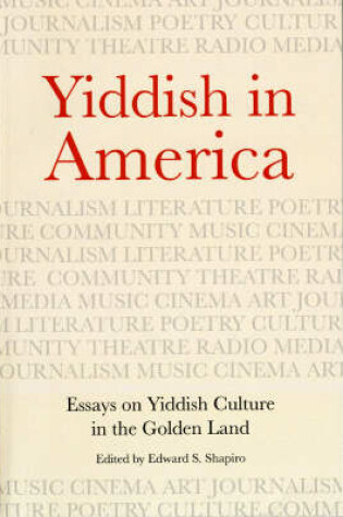 Cover of Yiddish in America
