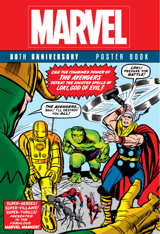 Book cover for Marvel 80th Anniversary Poster Book