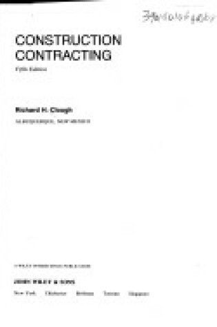 Cover of Construction Contracting
