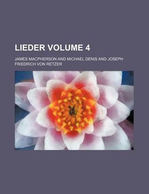 Book cover for Lieder Volume 4