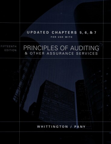 Book cover for Principles of Auditing and Other Assurance Services. O. Ray Whittington, Kurt Pany