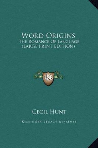 Cover of Word Origins