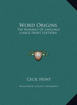 Book cover for Word Origins