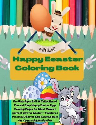 Book cover for Happy Easter Coloring Book