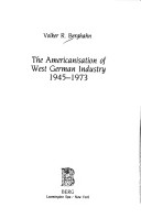 Book cover for Americanization of West German Industry, 1945-73