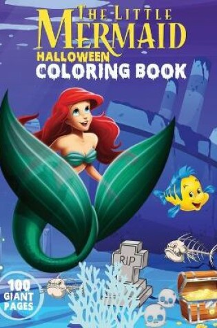 Cover of The Little Mermaid Halloween Coloring Book