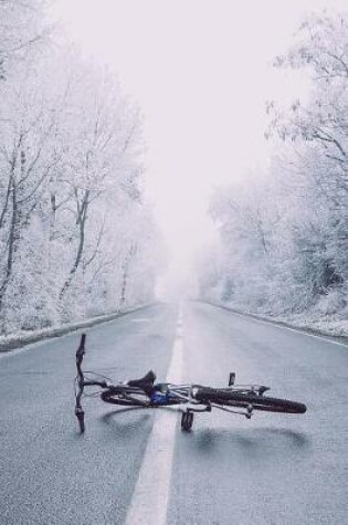 Cover of Bicycle Laid Down on a Road in Winter Journal