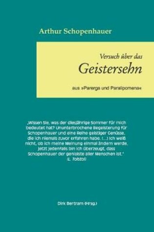 Cover of UEber das Geistersehen