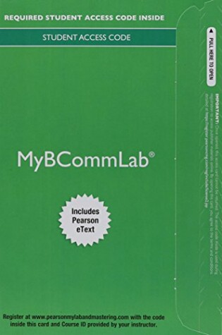 Cover of 2014 MyBCommLab with Pearson eText -- Access Card -- for Excellence in Business Communication