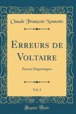 Cover of Erreurs de Voltaire, Vol. 2