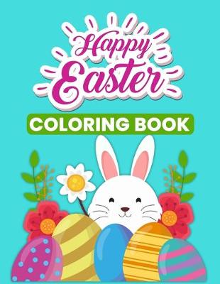 Book cover for Happy Easter Coloring Book