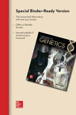 Cover of Loose Leaf Version for Concepts of Genetics