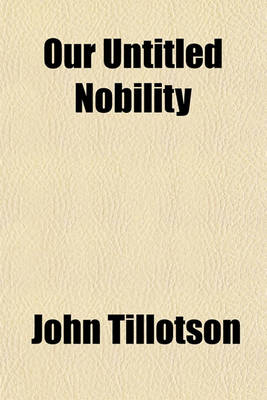 Book cover for Our Untitled Nobility