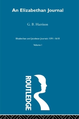 Cover of An Elizabethan Journal      V1