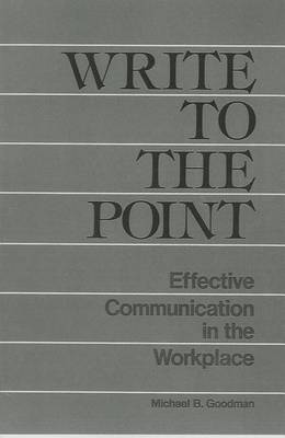 Book cover for Write to the Point