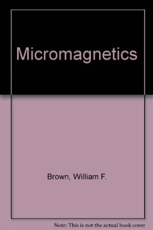Cover of Micromagnetics