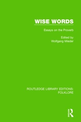 Cover of Wise Words (RLE Folklore)