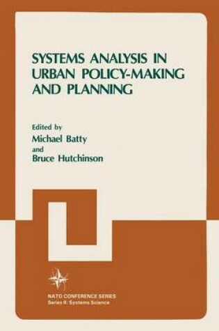 Cover of Systems Analysis in Urban Policy-Making and Planning