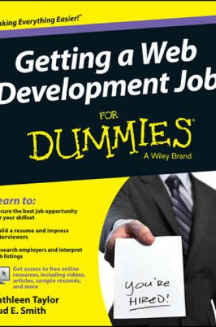 Cover of Getting a Web Development Job For Dummies