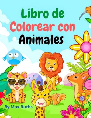 Book cover for Libro de Colorear Con Animales Para Niños