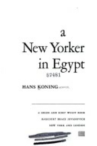 Cover of A New Yorker in Egypt