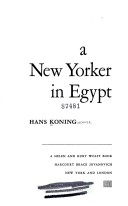 Book cover for A New Yorker in Egypt