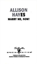 Book cover for Marry Me, Now