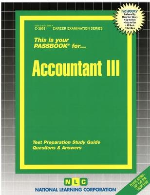 Book cover for Accountant III