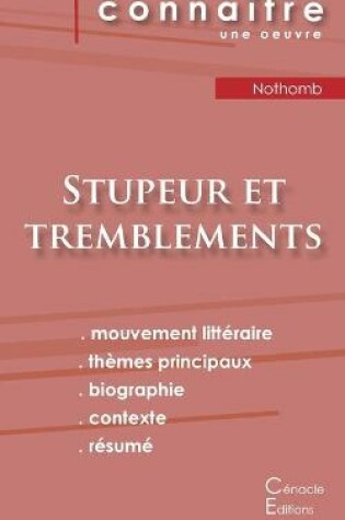 Cover of Fiche de lecture Stupeur et tremblements de Amelie Nothomb (analyse litteraire de reference et resume complet)