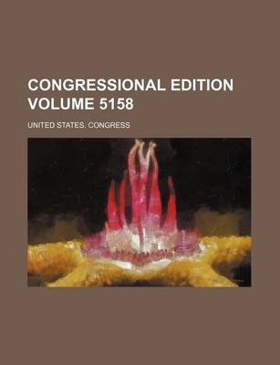 Book cover for Congressional Edition Volume 5158