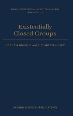 Book cover for Existentially Closed Groups