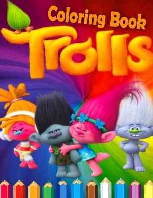 Book cover for Trolls Coloring Book