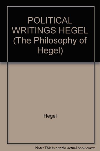 Book cover for Political Writings Hegel