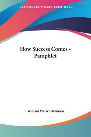 Cover of How Success Comes - Pamphlet