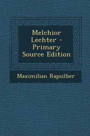 Cover of Melchior Lechter